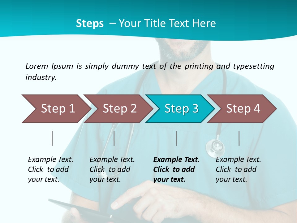Man Communication Job PowerPoint Template