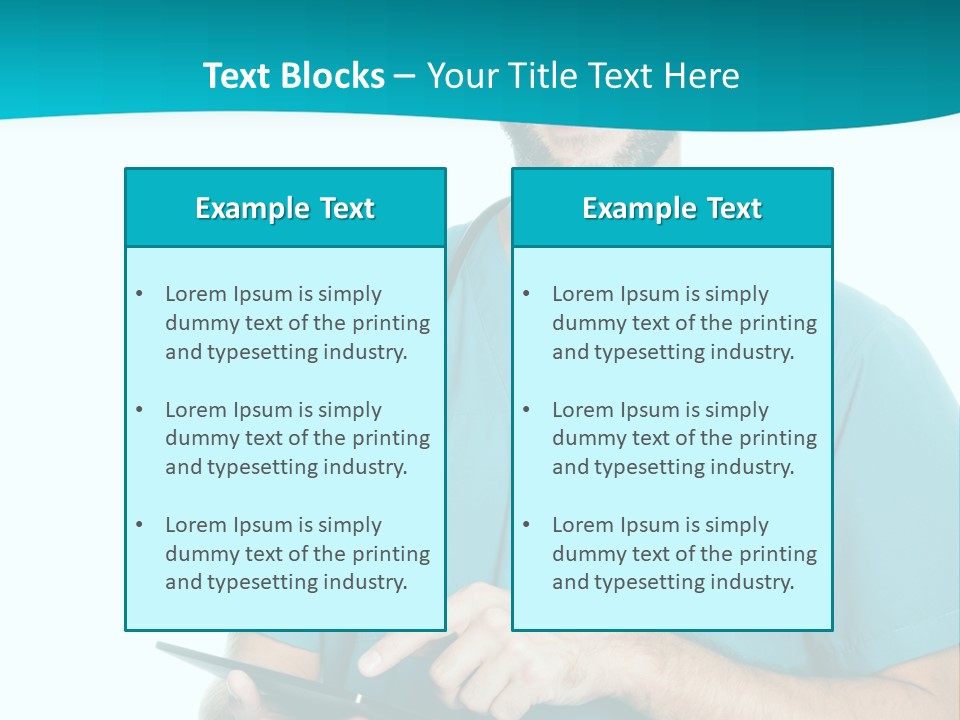 Man Communication Job PowerPoint Template