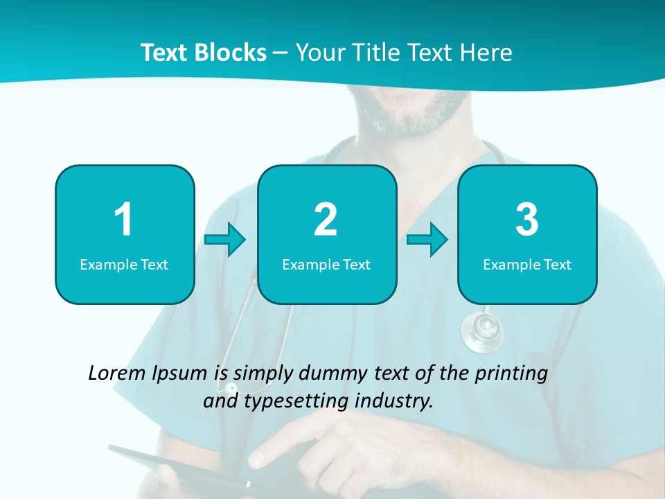 Man Communication Job PowerPoint Template