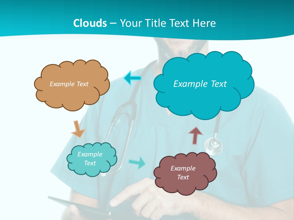 Man Communication Job PowerPoint Template