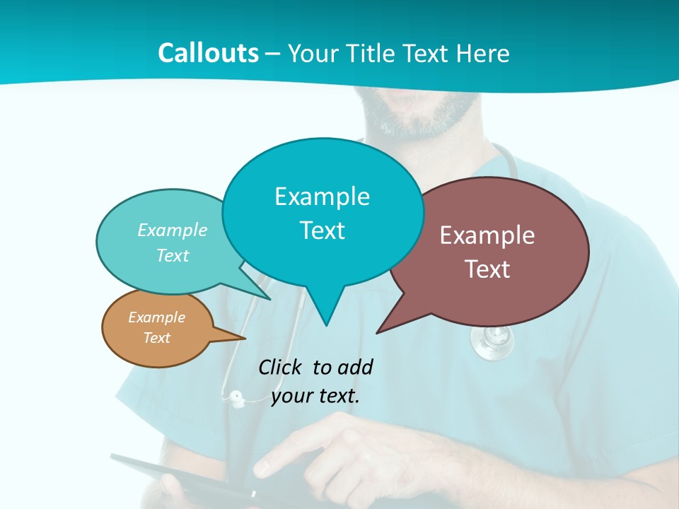 Man Communication Job PowerPoint Template