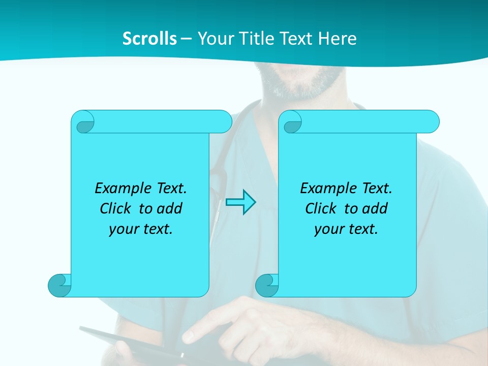 Man Communication Job PowerPoint Template