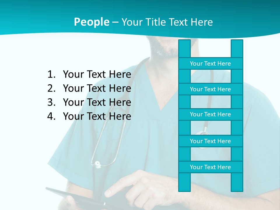 Man Communication Job PowerPoint Template