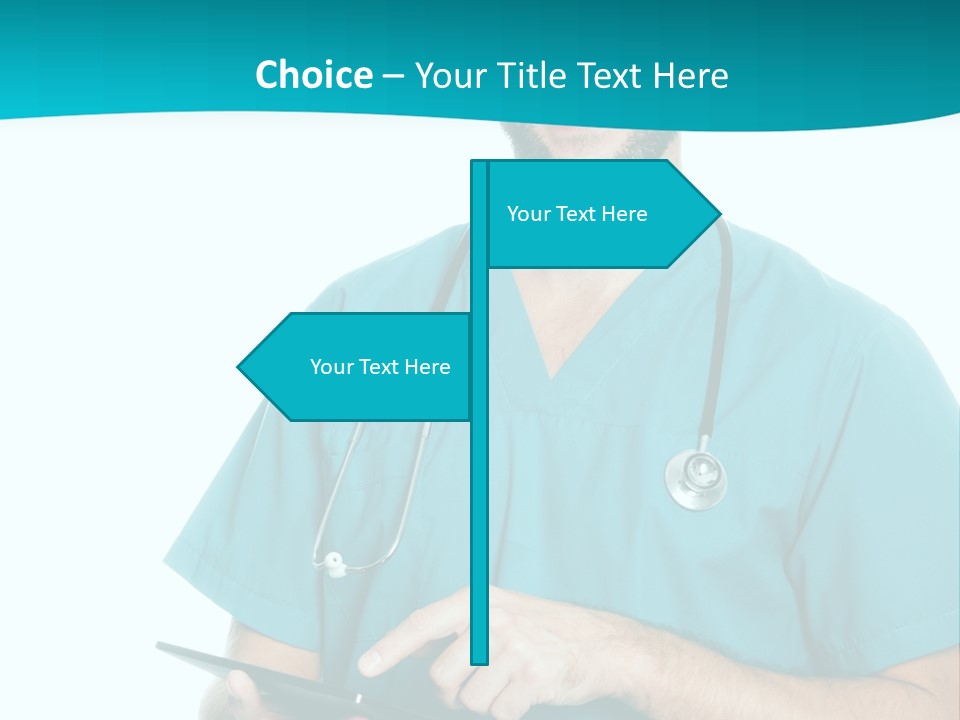 Man Communication Job PowerPoint Template