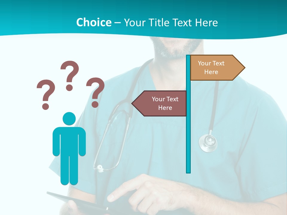 Man Communication Job PowerPoint Template