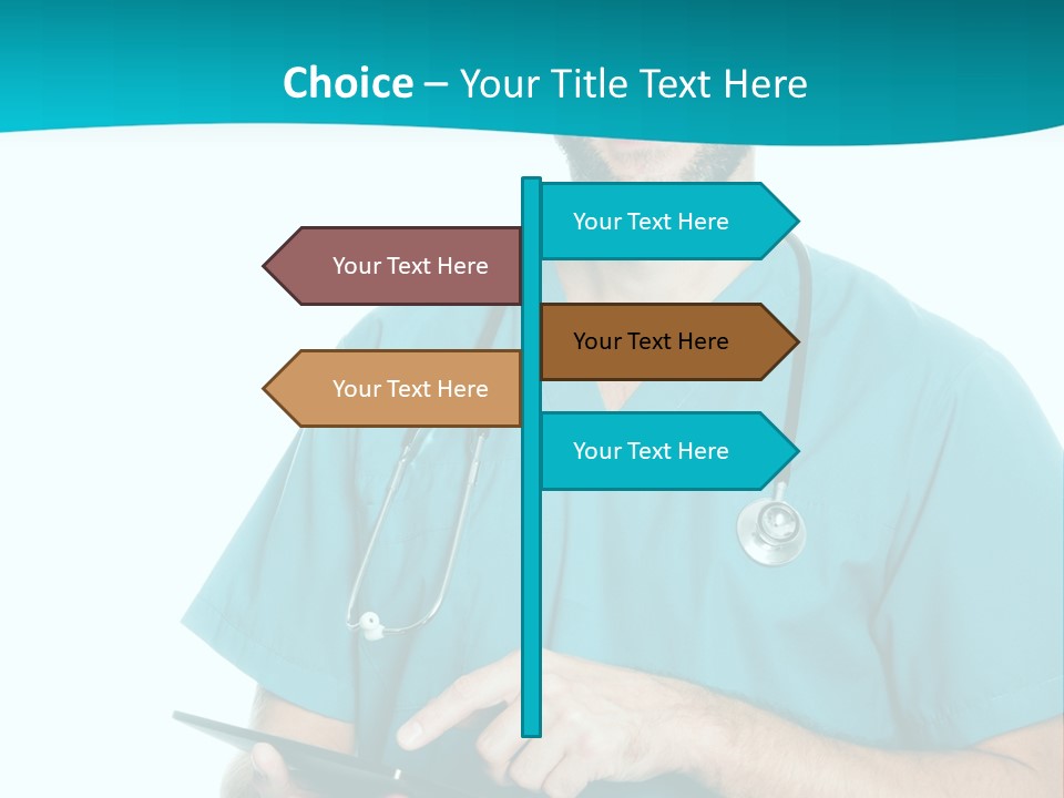 Man Communication Job PowerPoint Template