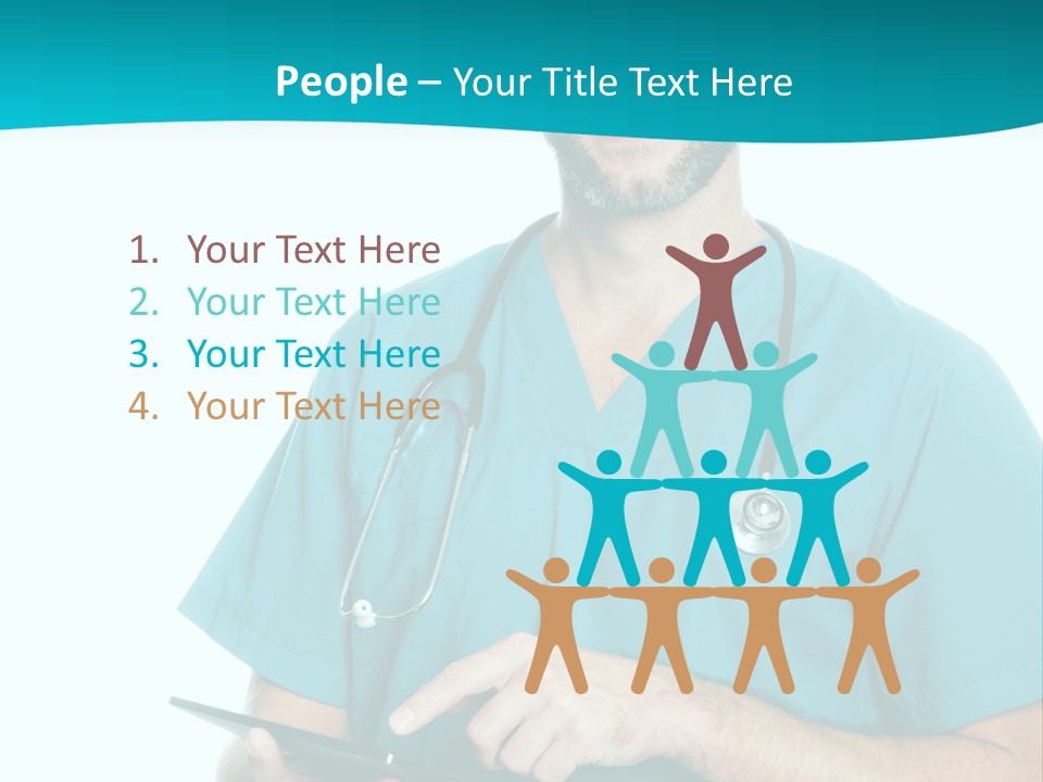 Man Communication Job PowerPoint Template