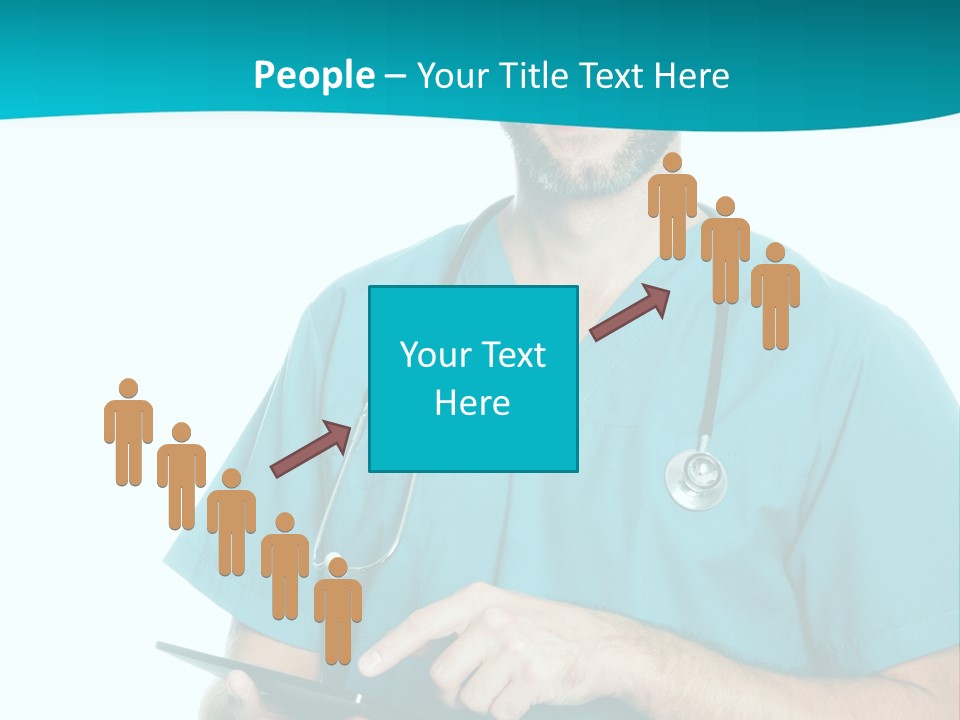 Man Communication Job PowerPoint Template