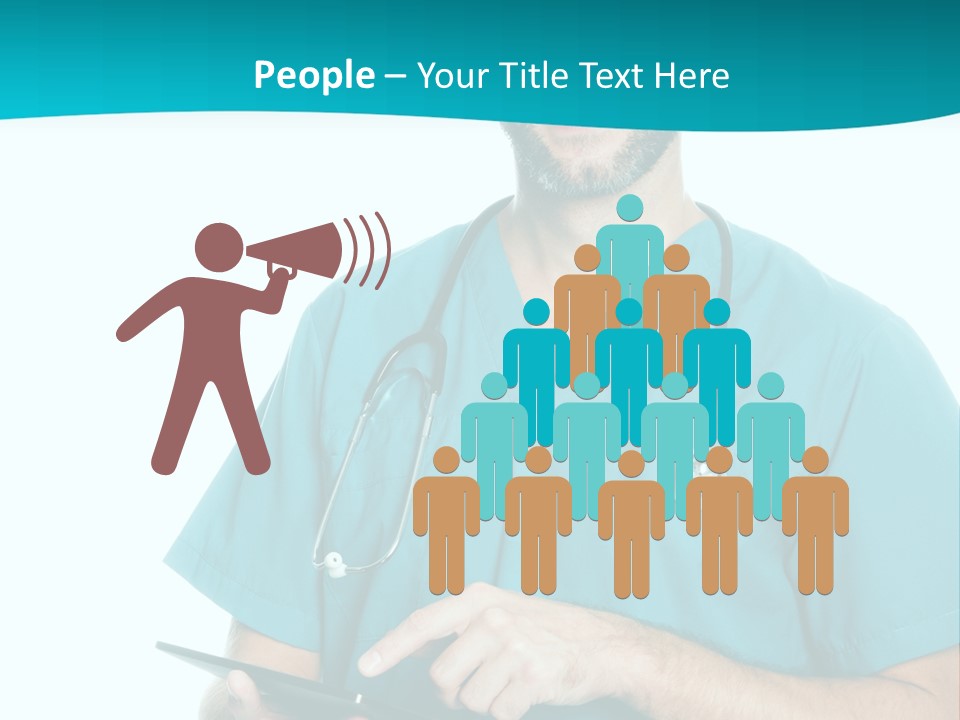 Man Communication Job PowerPoint Template