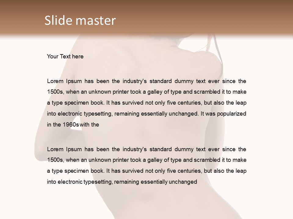 Backache Women Sick PowerPoint Template