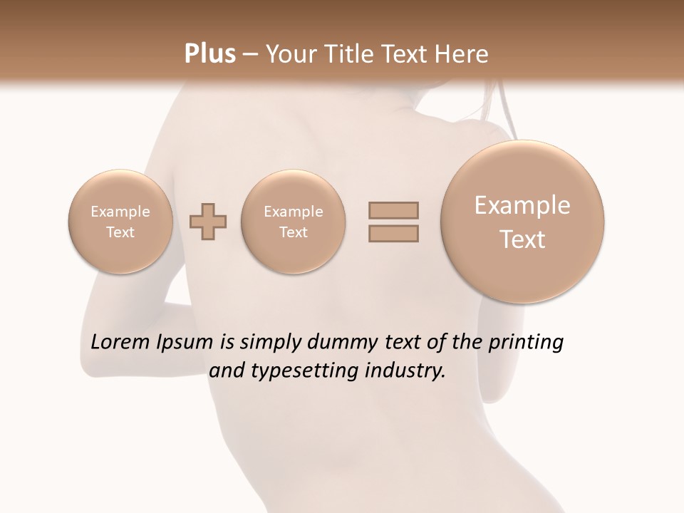 Backache Women Sick PowerPoint Template