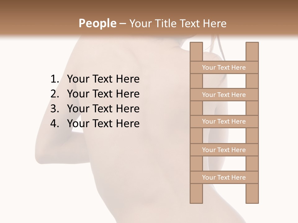 Backache Women Sick PowerPoint Template