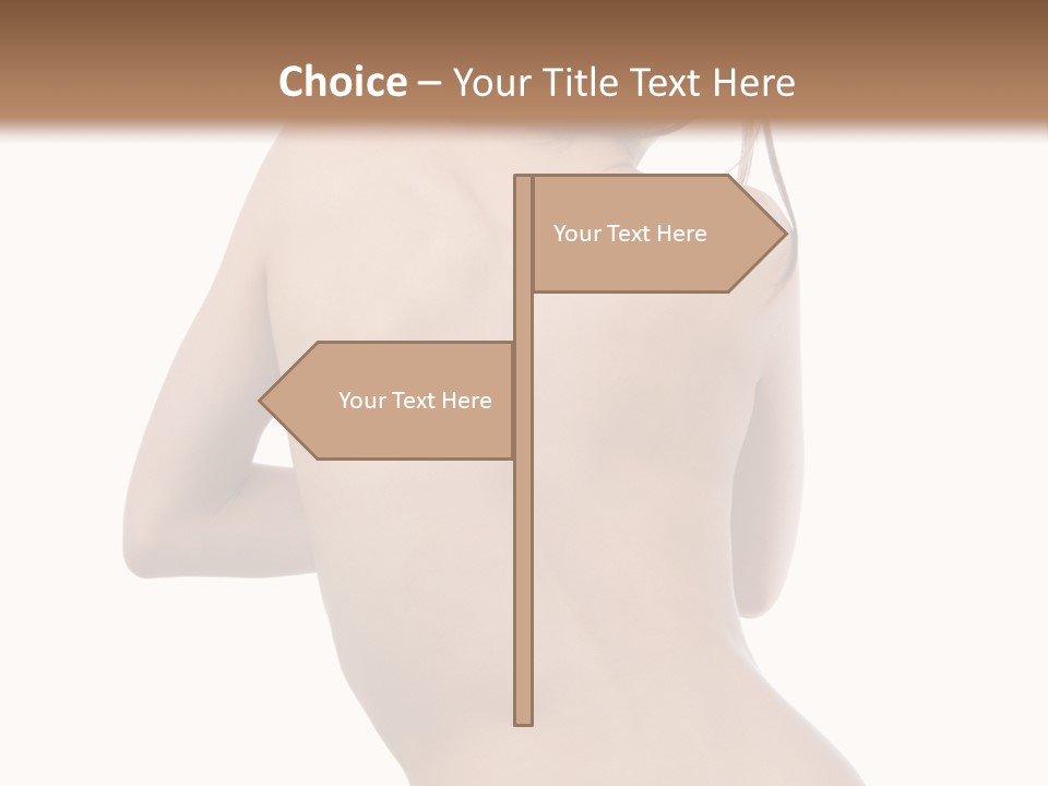 Backache Women Sick PowerPoint Template