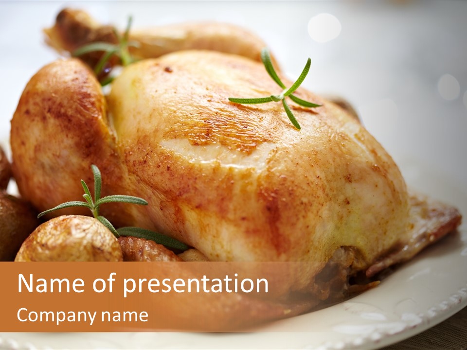 Lunch Delicious Poultry PowerPoint Template