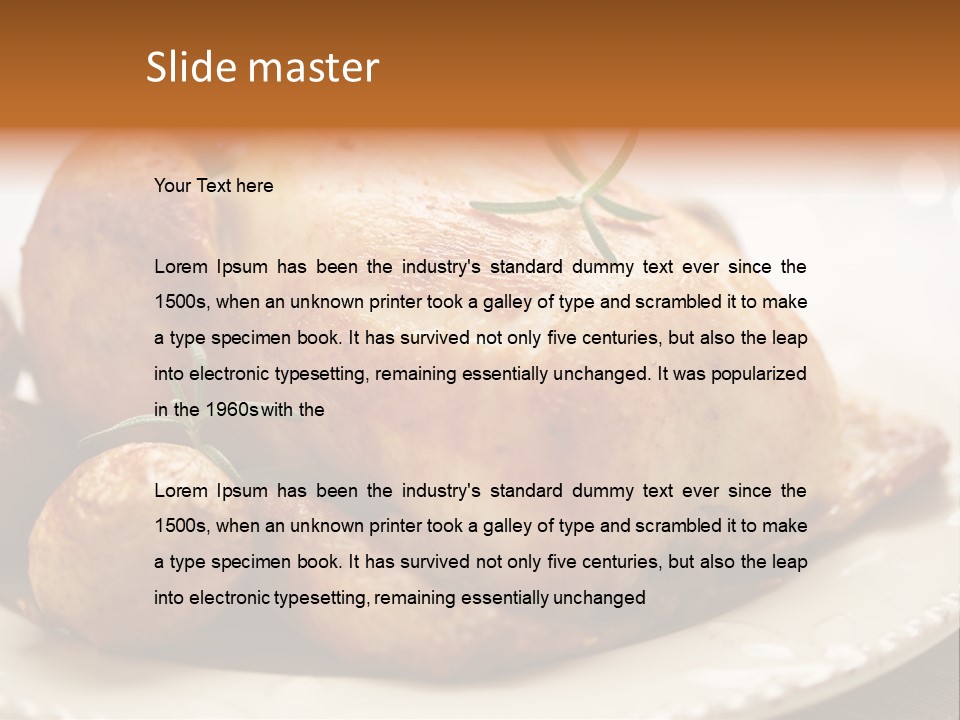 Lunch Delicious Poultry PowerPoint Template