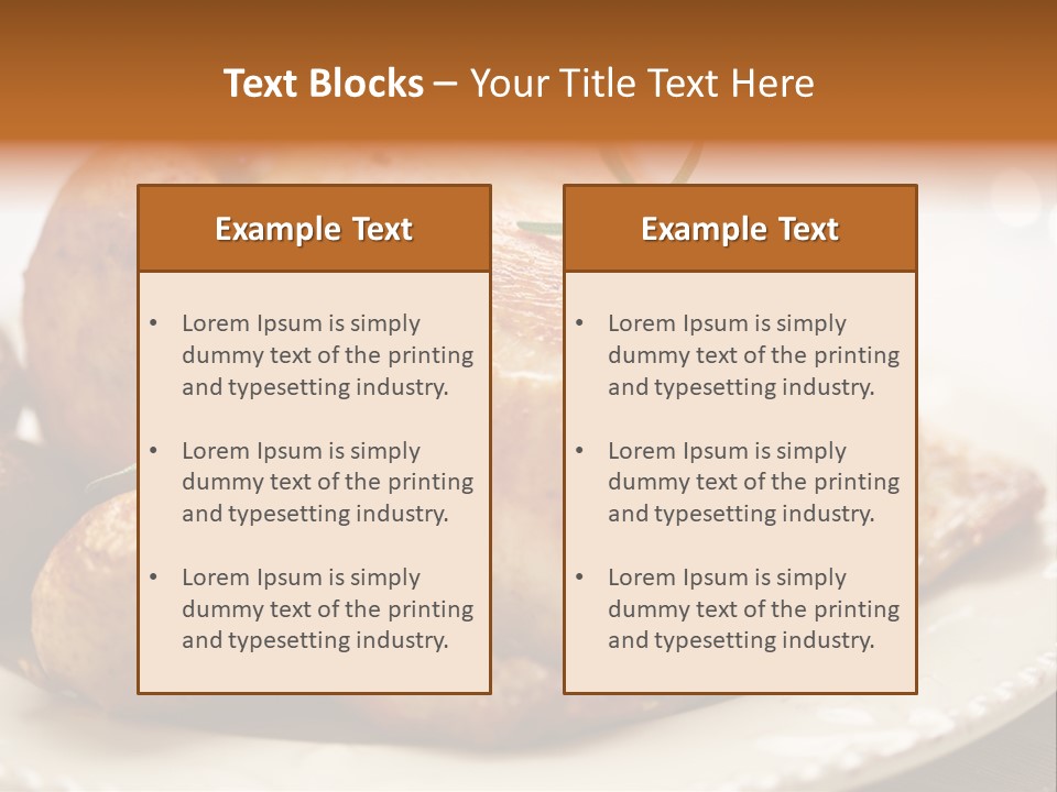 Lunch Delicious Poultry PowerPoint Template
