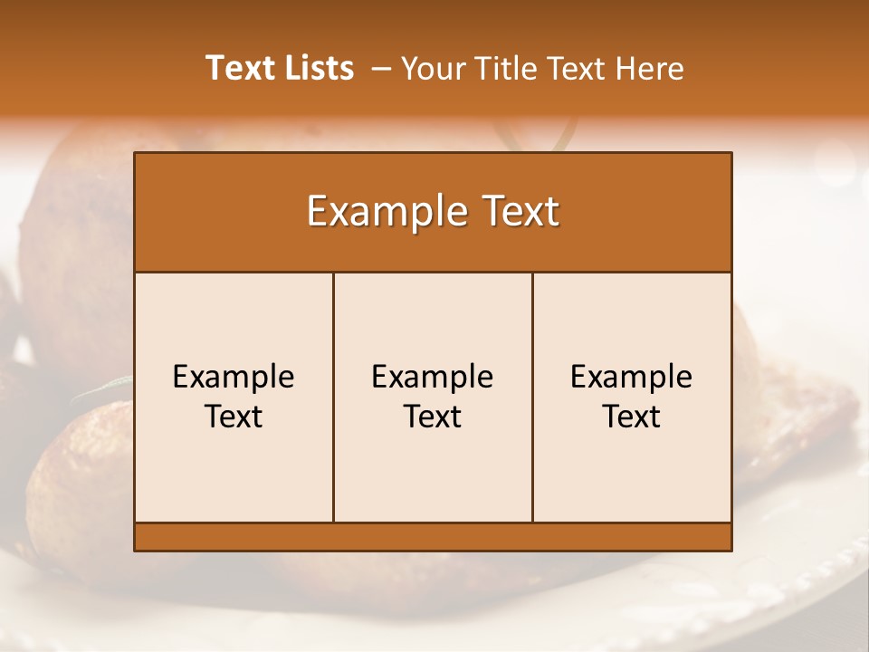 Lunch Delicious Poultry PowerPoint Template