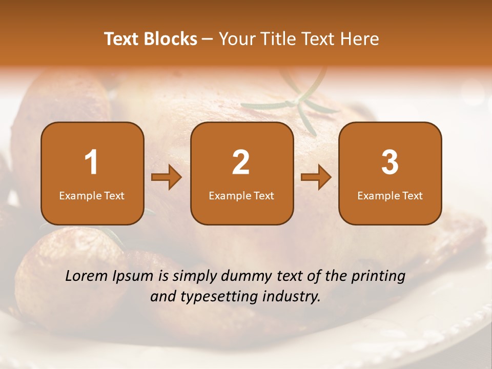 Lunch Delicious Poultry PowerPoint Template