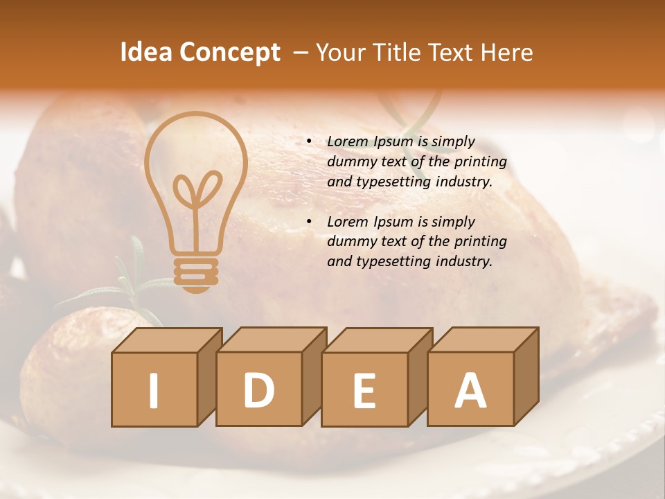 Lunch Delicious Poultry PowerPoint Template