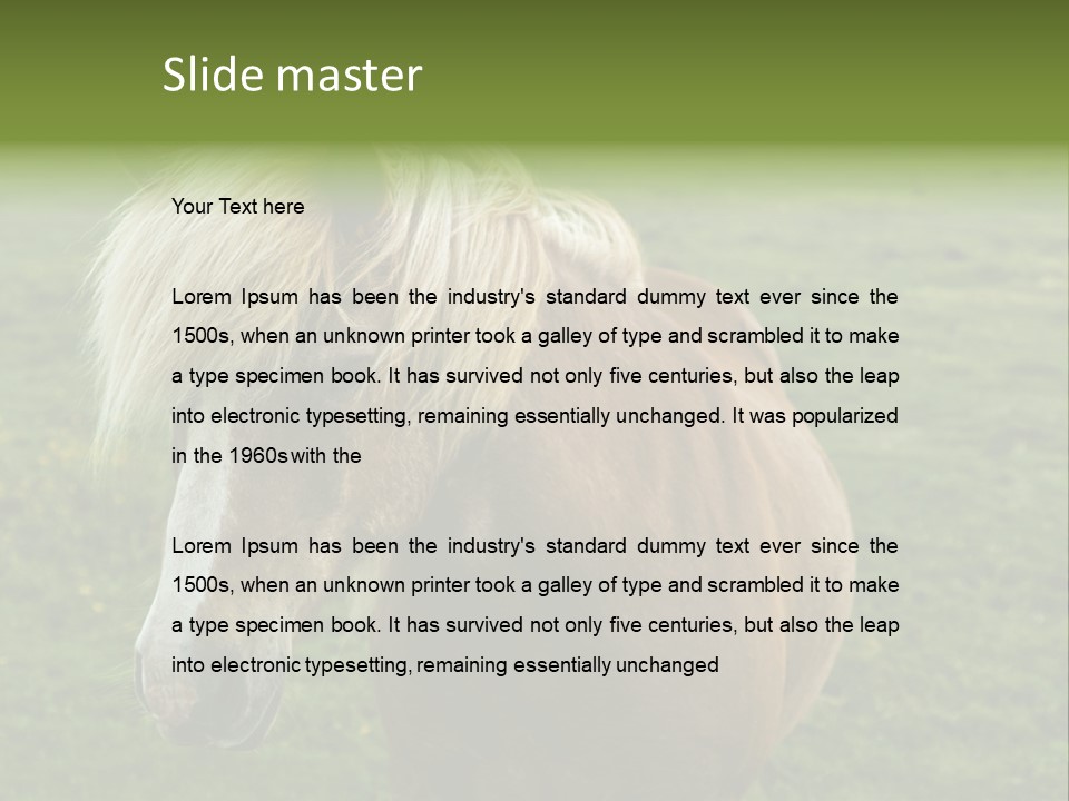 Field Running Moving PowerPoint Template