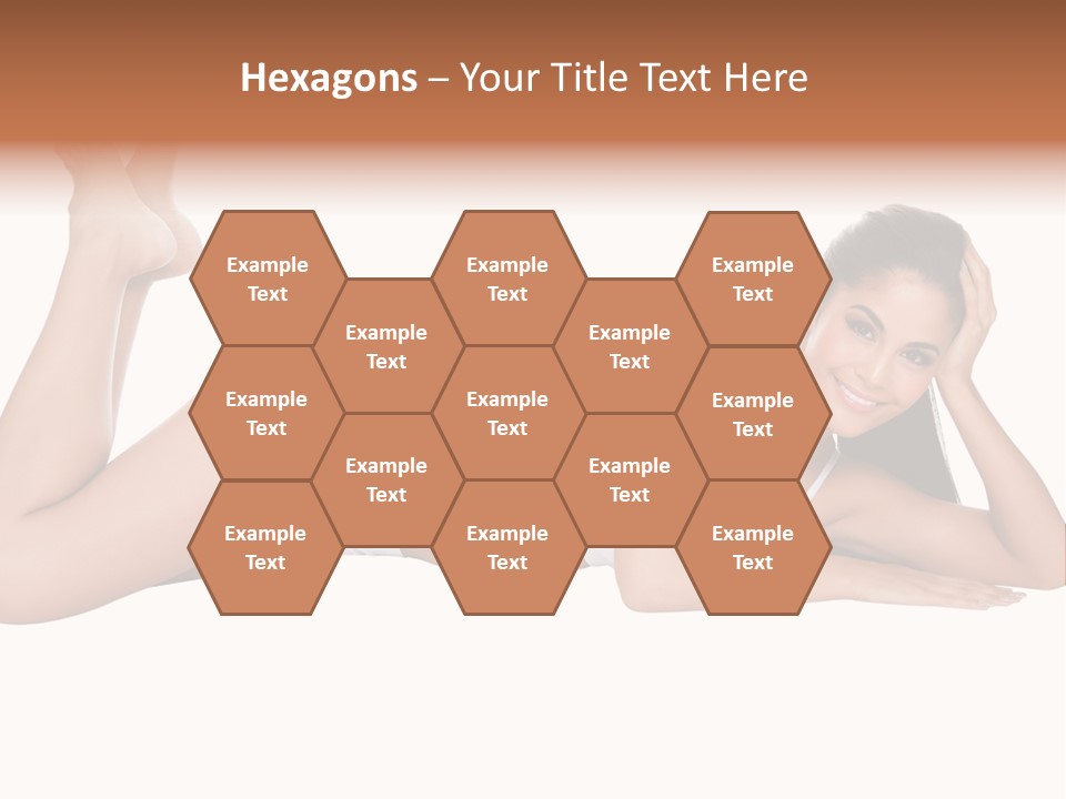 Brunette Lying Treatment PowerPoint Template