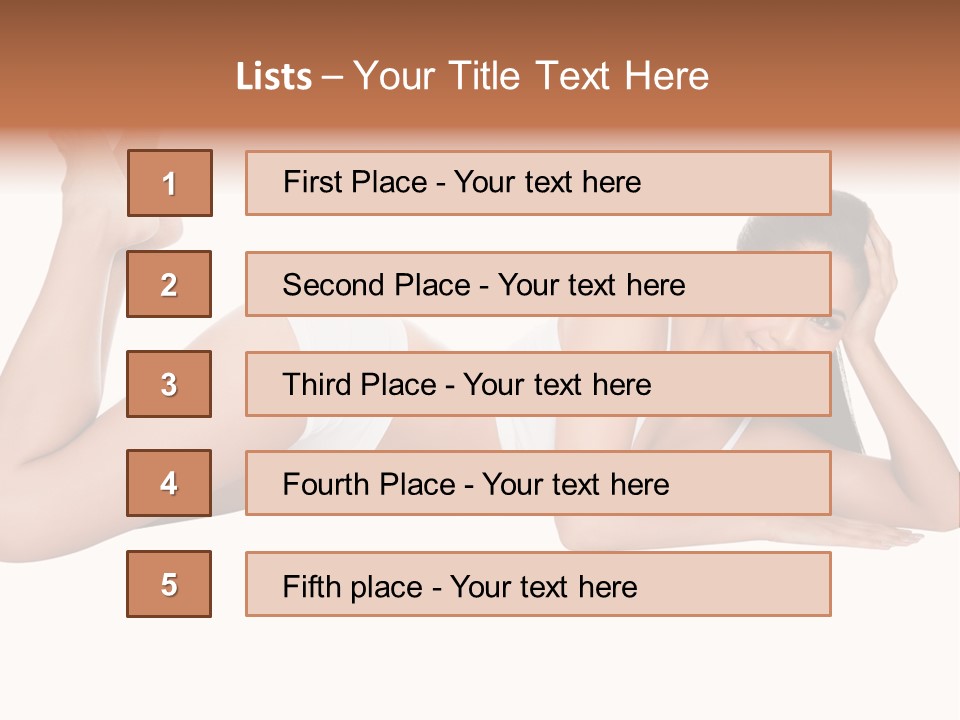 Brunette Lying Treatment PowerPoint Template