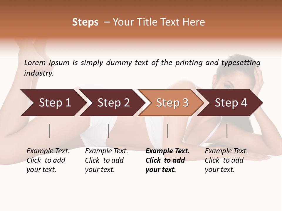 Brunette Lying Treatment PowerPoint Template
