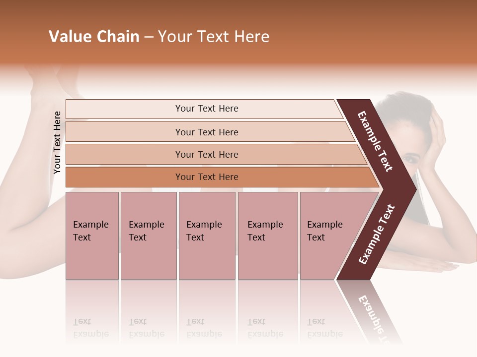 Brunette Lying Treatment PowerPoint Template