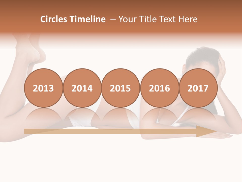 Brunette Lying Treatment PowerPoint Template