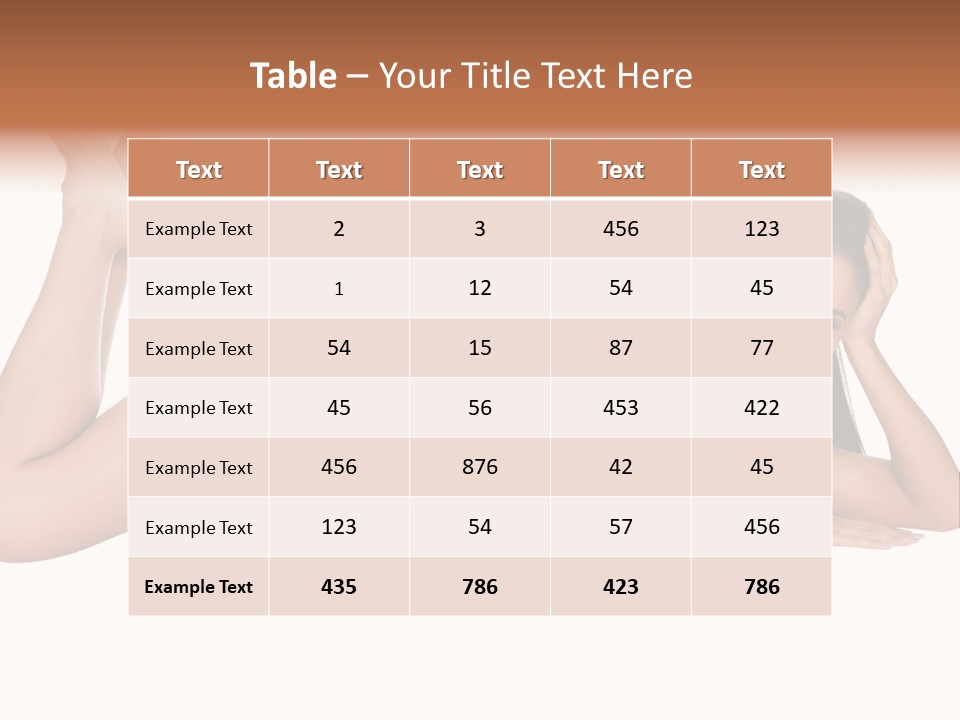 Brunette Lying Treatment PowerPoint Template