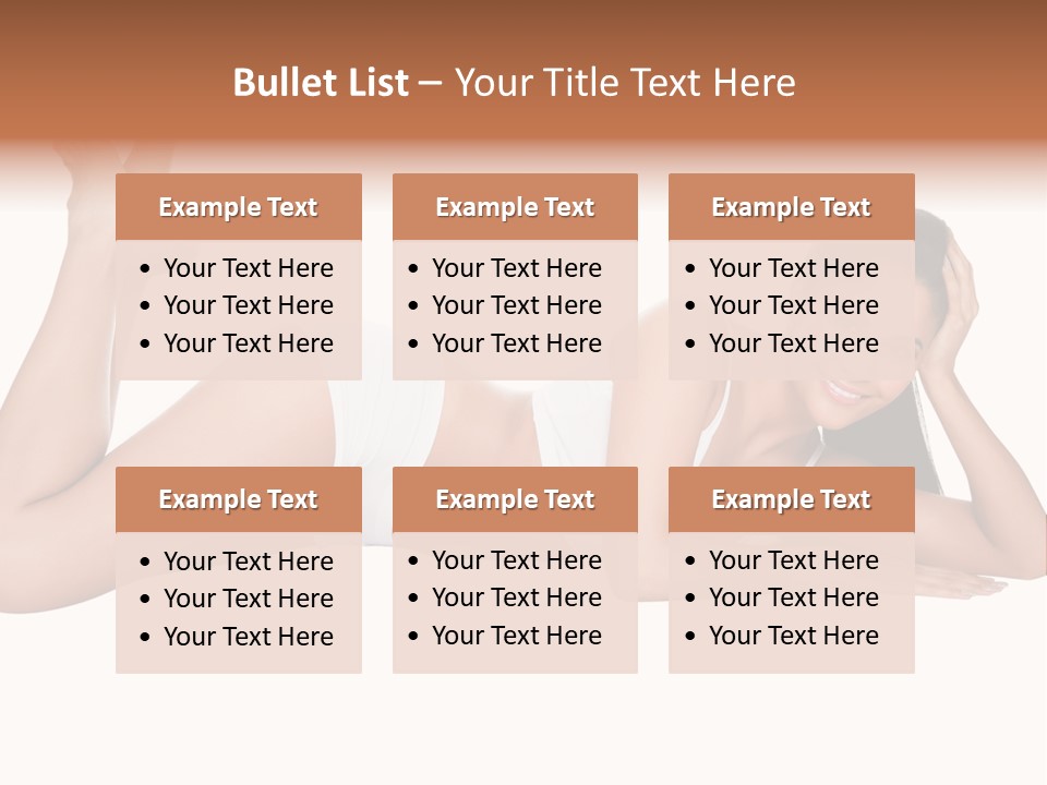 Brunette Lying Treatment PowerPoint Template