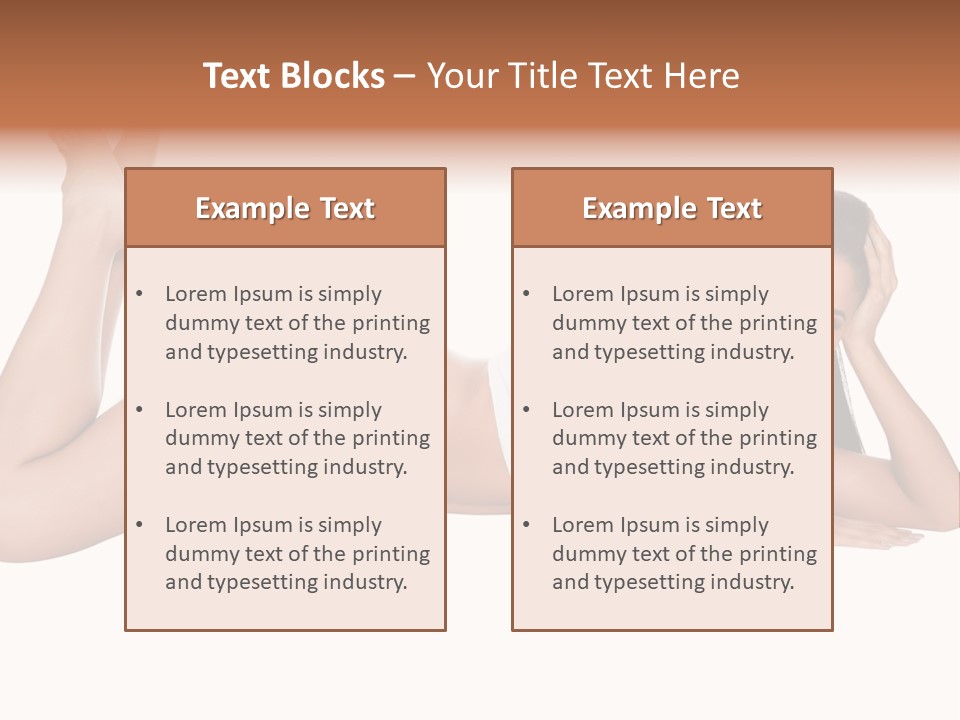 Brunette Lying Treatment PowerPoint Template
