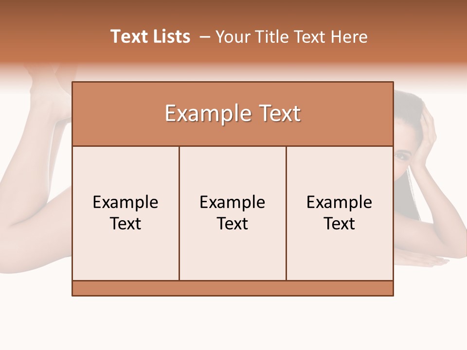 Brunette Lying Treatment PowerPoint Template