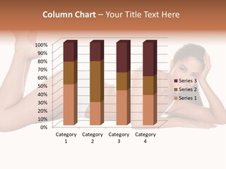 Brunette Lying Treatment PowerPoint Template