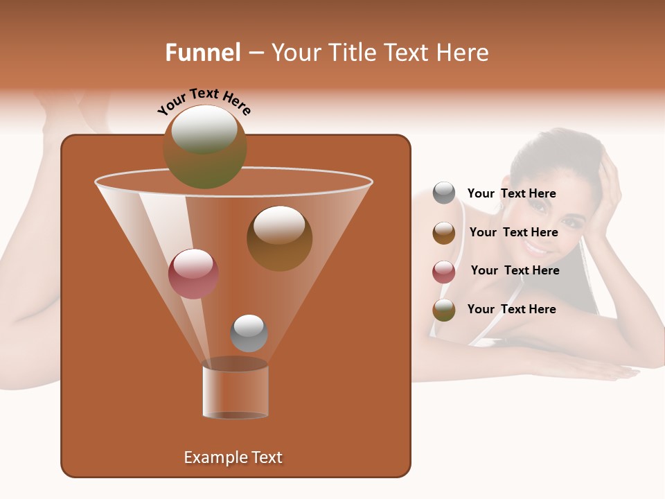 Brunette Lying Treatment PowerPoint Template