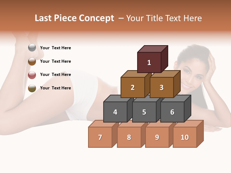 Brunette Lying Treatment PowerPoint Template