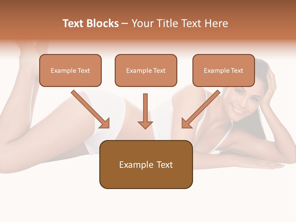 Brunette Lying Treatment PowerPoint Template