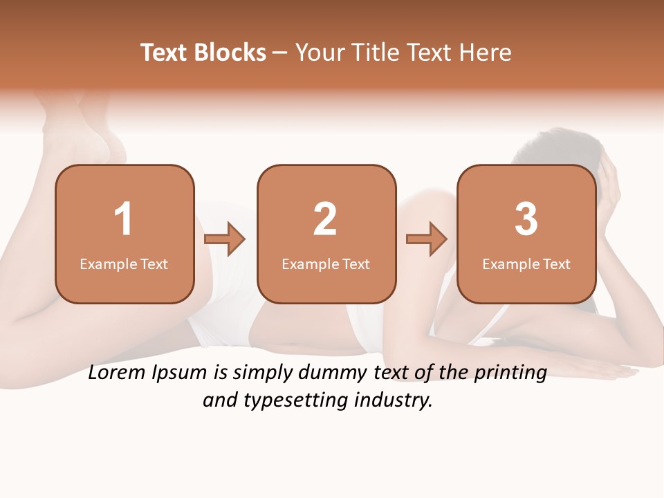 Brunette Lying Treatment PowerPoint Template