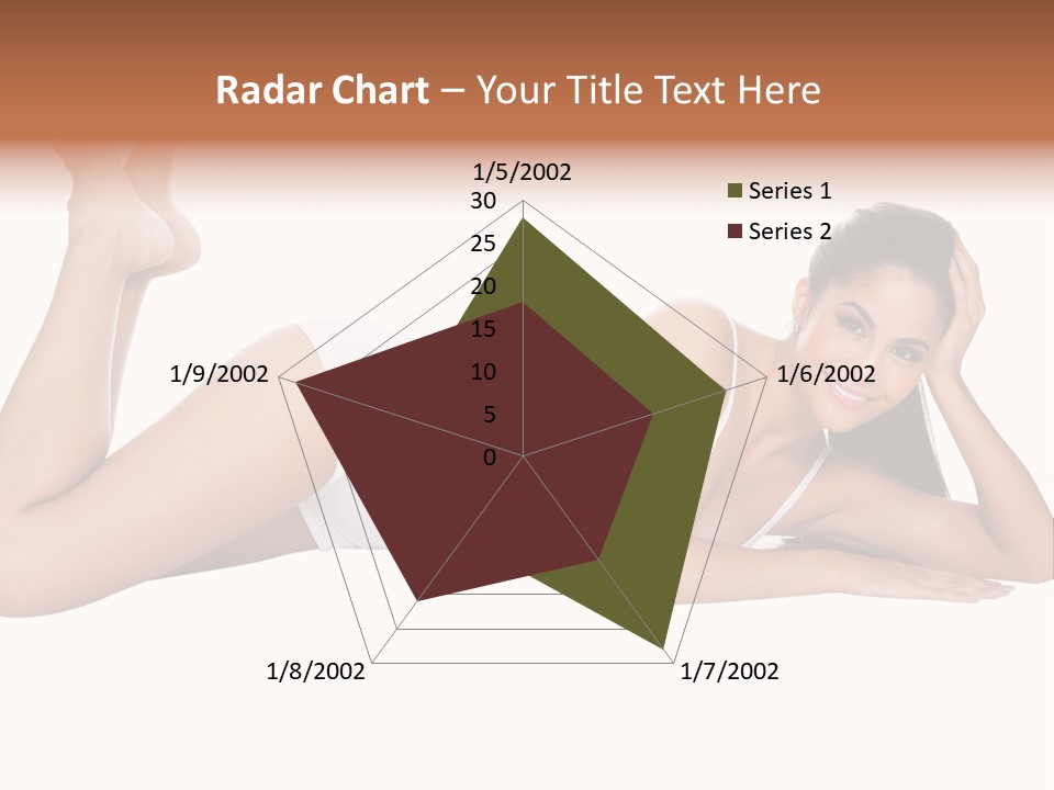Brunette Lying Treatment PowerPoint Template