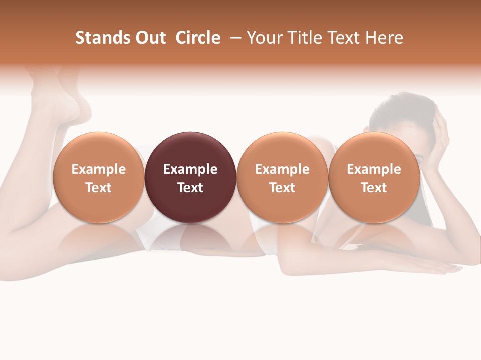 Brunette Lying Treatment PowerPoint Template