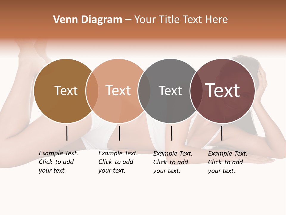 Brunette Lying Treatment PowerPoint Template