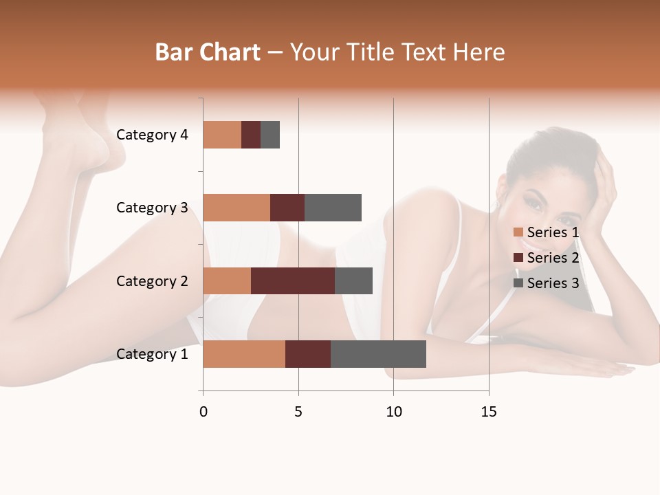 Brunette Lying Treatment PowerPoint Template