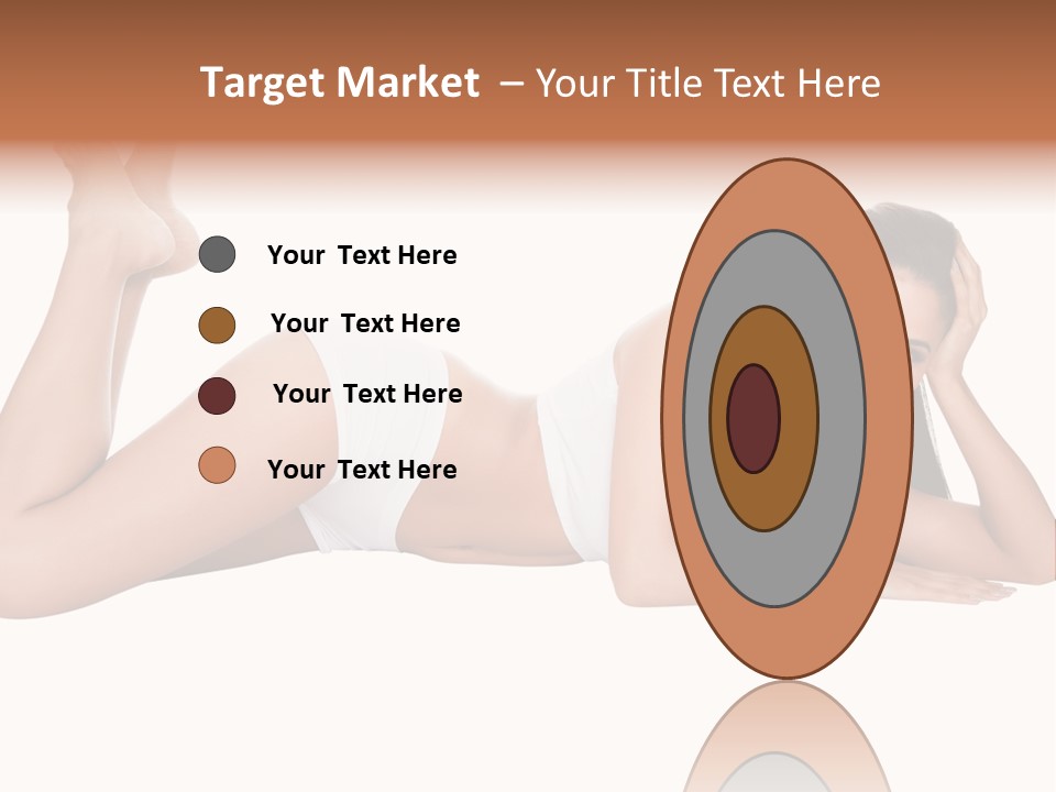 Brunette Lying Treatment PowerPoint Template