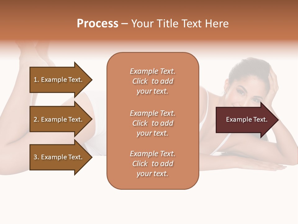 Brunette Lying Treatment PowerPoint Template