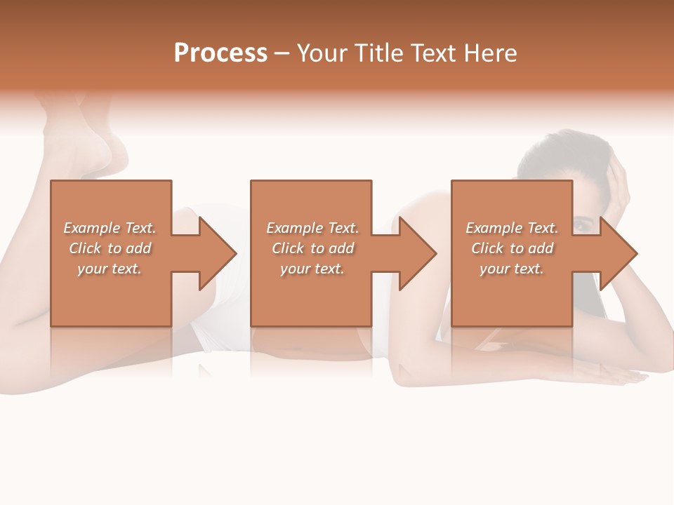 Brunette Lying Treatment PowerPoint Template