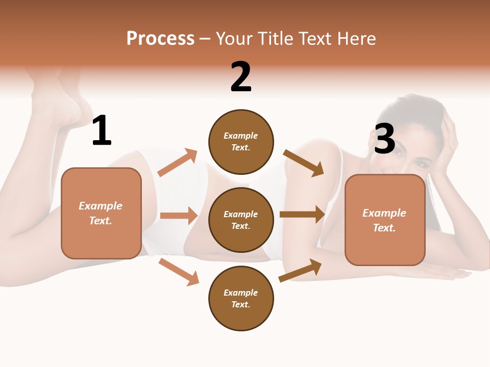 Brunette Lying Treatment PowerPoint Template