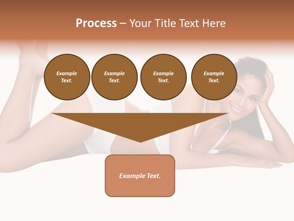 Brunette Lying Treatment PowerPoint Template