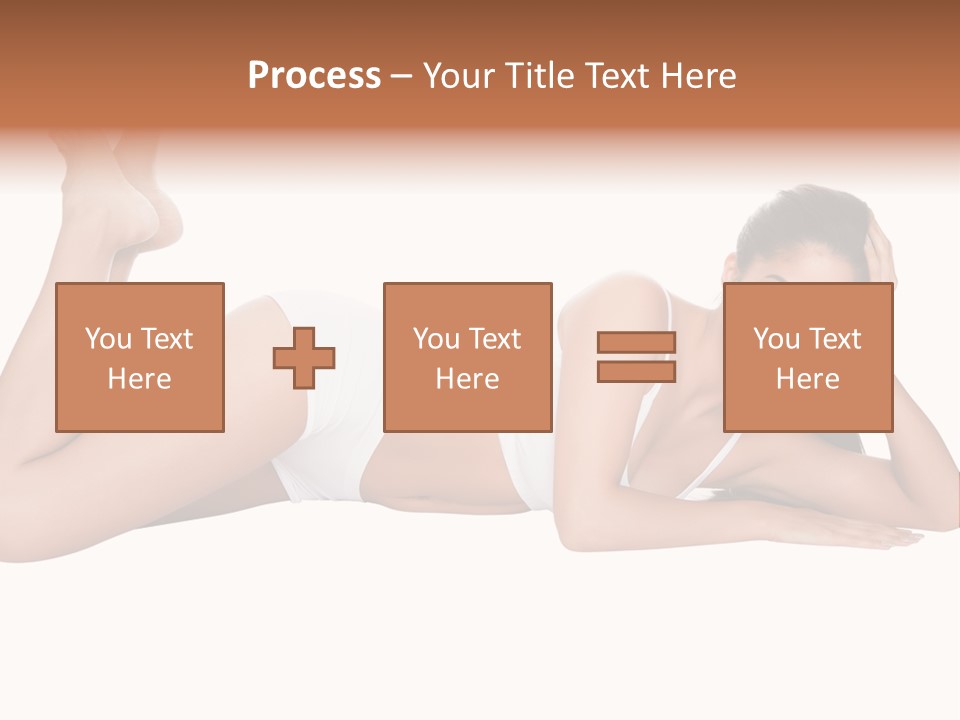 Brunette Lying Treatment PowerPoint Template