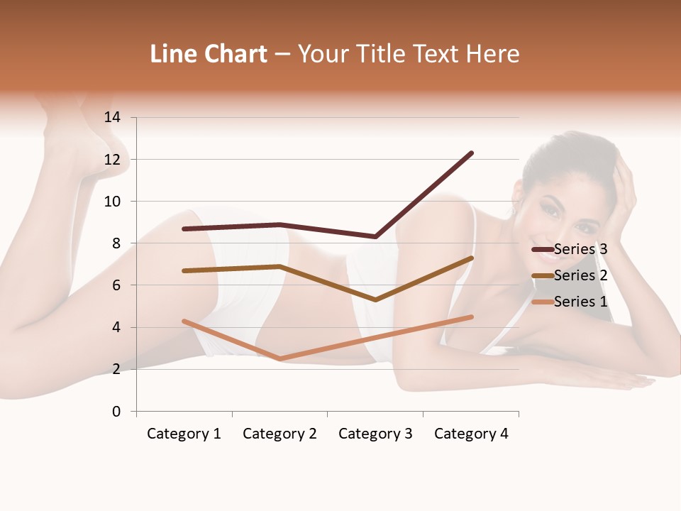 Brunette Lying Treatment PowerPoint Template