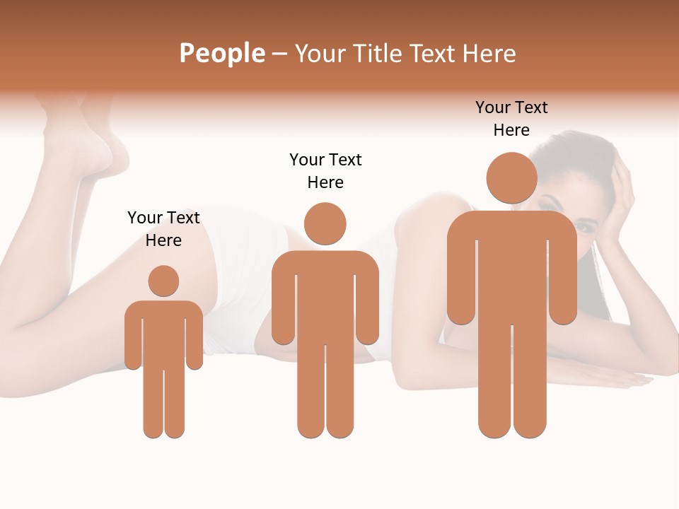 Brunette Lying Treatment PowerPoint Template